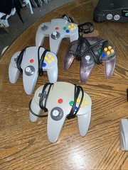Nintendo 64 N64 Console Bundle Tested & Working TremorPak Plus Memory Cards