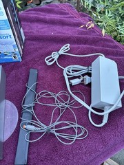 Nintendo Wii Black Console RVL-001 Wii Bundle w/Box W/Games Tested & Works
