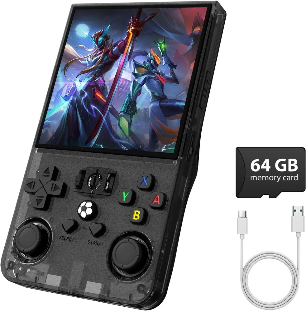 R36MAX Open Source Handheld 4.0 IPS Black 64GB
