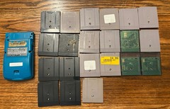 Nintendo Game Boy Color GBC Handheld Game Console – Teal Blue Mario Wario Lot