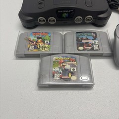 Nintendo 64 N64 Blockbuster Video Console W/ 3 Not For Resale NFR Games Mario