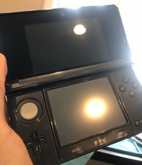 Nintendo 3DS Cosmo Black CTR-001 Console –New Charger/TouchScreen/Pad/Battery