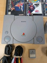 Sony PlayStation PS1 Console Bundle – Tested & Working – 8 Games CIB +