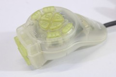 Hori Clear Yellow One Handed Grip Controller SLPH-00056 Pad Playstation PS 2 PS2