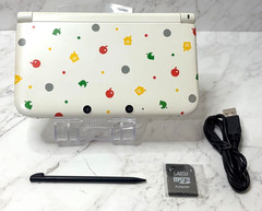 Nintendo 3DS LL Animal Crossing Edition White Console Tested Working Japan
