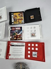 Nintendo 3DS XL Red Bundle w/ Charger, Stylus, SD Card, and 15 DS/3DS Games