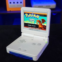 White Nintendo Game Boy Advance GBA SP IPS MOD Adjustable Brightness