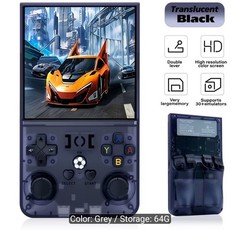 R36 MAX 4″ Handheld Game Console 4000mAh Battery 40 Simulators 64G/128G