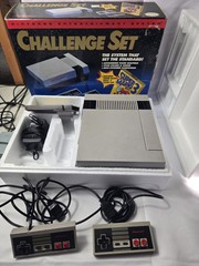 Nintendo NES Console Challenge Set Partially Complete Tested Works Well