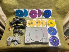 Sony PS1 Original Console System Bundle – 1 controller 11 Games Read Descriptio