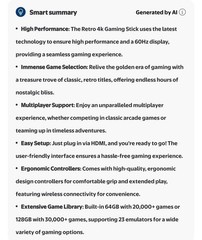 New Wireless Retro Game Console Plug Play Video Game Stick with 128G 30000 Games