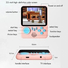 600-in-1 Retro Handheld Game Console | 3.5″ Screen | Portable Gaming Device