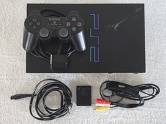 Sony PlayStation 2 Console SCPH-50001 W/1 Controller, Memory Card, Cords TESTED