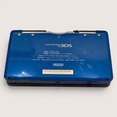 Nintendo 3DS Cobalt Blue Bundle 8 Games Animal Crossing Mario Tested #195