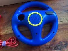 Nintendo Wii U Mario Kart 8 Deluxe Set 32GB Console w/ Mario Wheel Wiimote Rare!
