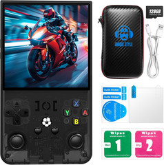 R36MAX Retro Handheld Game Console, 4.0 Inch 720X720 IPS Screen, 64GB Built-In 1