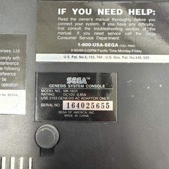 Sega Genesis Console System with CD 32x Attachment ML-1631 Black