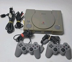 Sony PlayStation 1 PS1 Console SCPH-7001 w/ 2 OEM Controllers, Cords Tested