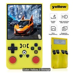 R36 MAX 4″ Handheld Game Console 4000mAh Battery 40 Simulators 64G/128G