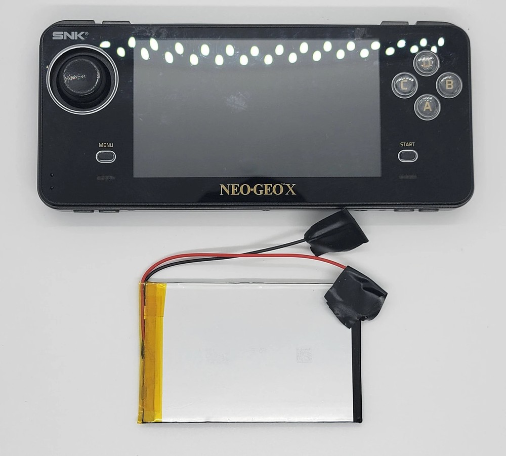 SNK Playmore Neo Geo X Gold Limited Edition Black Console Battery