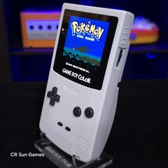 White Gameboy Color Console OLED Touch Screen GBC Game Boy