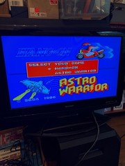 SEGA master system w/two 6 button controllers & phaser 4 games w/ box manual