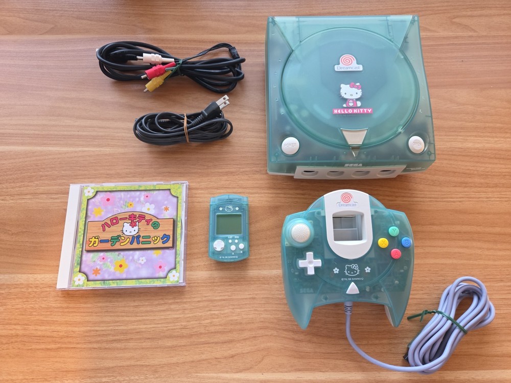 Dreamcast console Hello Kitty Blue set – HKT-3000 NTSC-J – US SELLER