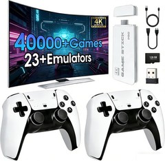 HDMI TV Game Stick Retro 40000 Games White