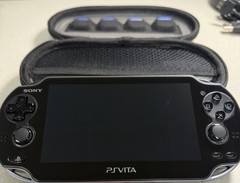 SONY PS Vita PCH-1101 Crystal Black Wi-Fi+3G Model W/ 17 Games+Charger! See Pics