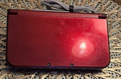 Nintendo “New” 3DS XL Metallic Red Console w/Charger — Tested & Working