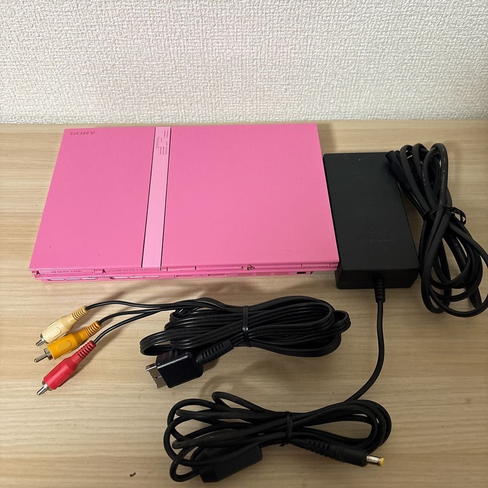 Sony PS2 Pink Console SCPH-77000 Slim Tested Working NTSC-J Japan Excellent