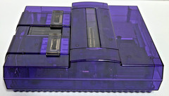 Custom Super Nintendo Transparent Purple/Smoke UPGRADED Triad Power Suppy