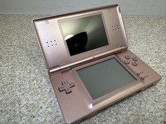 Nintendo DS Lite USG-001 Metallic Rose W/Charger, Stylus & 7 Games Tested/Works