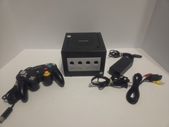 Nintendo GameCube DOL-001(JPN) US Region, Black Console w/ Controller Cables