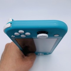 Nintendo Switch Lite Turquoise Console w/ Box Charger Case 5 Games & 128GB Card
