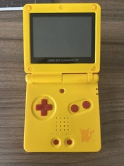 Nintendo Gameboy Advance SP Pikachu Pokémon Reshell System AGS-101