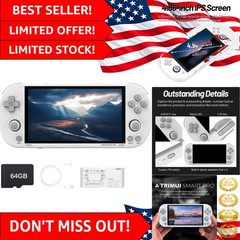Retro Gaming Delight: Trimui Smart Pro Console – 4.96-Inch LCD, 5000mAh Battery