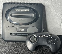 Sega Genesis Model 2 MK-1631 Console & 1 Controller,-Tested Working-NO CABLES