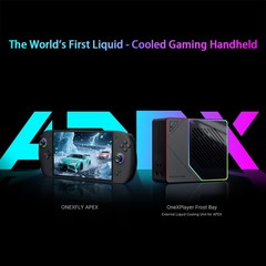 OneXPlayer Apex MAX+ 395 8″ Handheld Gaming PC Liquid-cooled With Frost Bay NEW!