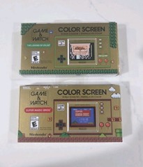 Zelda & Super Mario Bros Game And Watch Handheld Console Bundle w/ Box