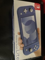 E107 Nintendo Switch Lite console Blue SW Japan w/box adapter safety guide