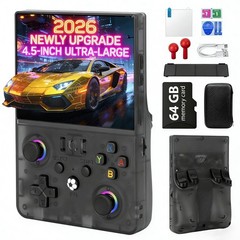 Rhesusco 2026 NEW Upgrade R36MAX Ⅱ Retro Video Game Console – 4.5 Inch Ultra-…