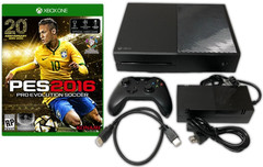 Microsoft Xbox One 500GB Black Console 1x Controller + PES 2016 Soccer Bundle