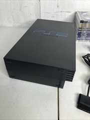 SONY PlayStation 2 Fat Black PS2 Bundle SCPH-35001 20 Games Soul Calibur II NFS