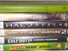 Xbox 360 S 1439 Black Console Bundle 250GB HDD + 10 Games Complete