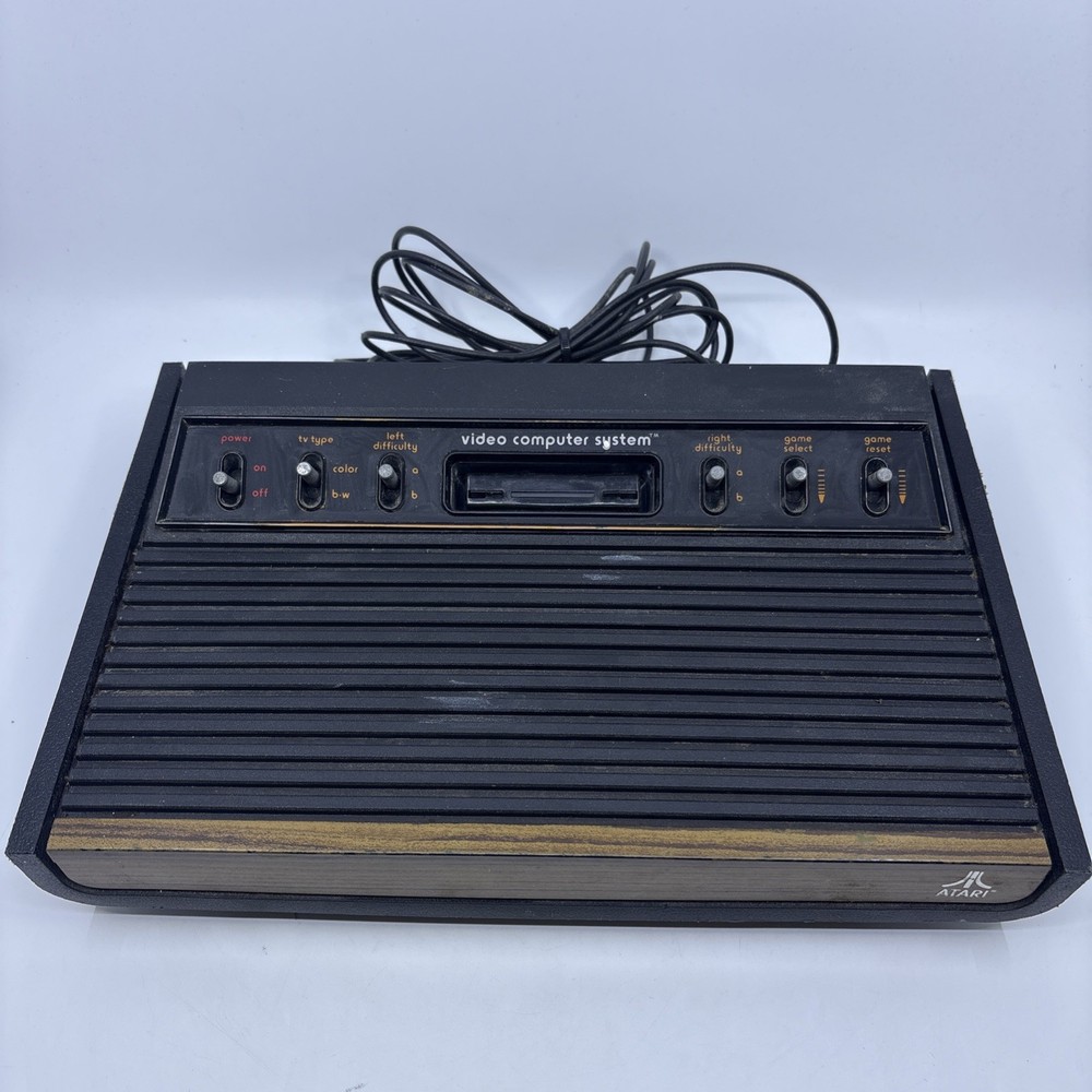 Atari CX2600 ‘Heavy Sixer’ Six Switch Console Sunnyvale CA Early F Series TESTED