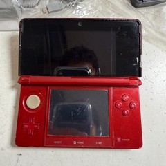 Nintendo 3DS CTR-001 Flame Red Handheld Video Gaming Console with Accessories