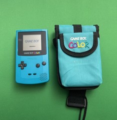 Nintendo Game Boy Color Handheld Game Console with Matching Case – Teal Nice