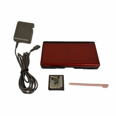 Nintendo DS Lite Console USG-001 Crimson Red W/ Mario Party DS & Charger TESTED*