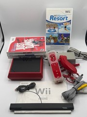 Nintendo Wii Mini Video Game Console RVL-201 Red w/ Games – Tested And Working!